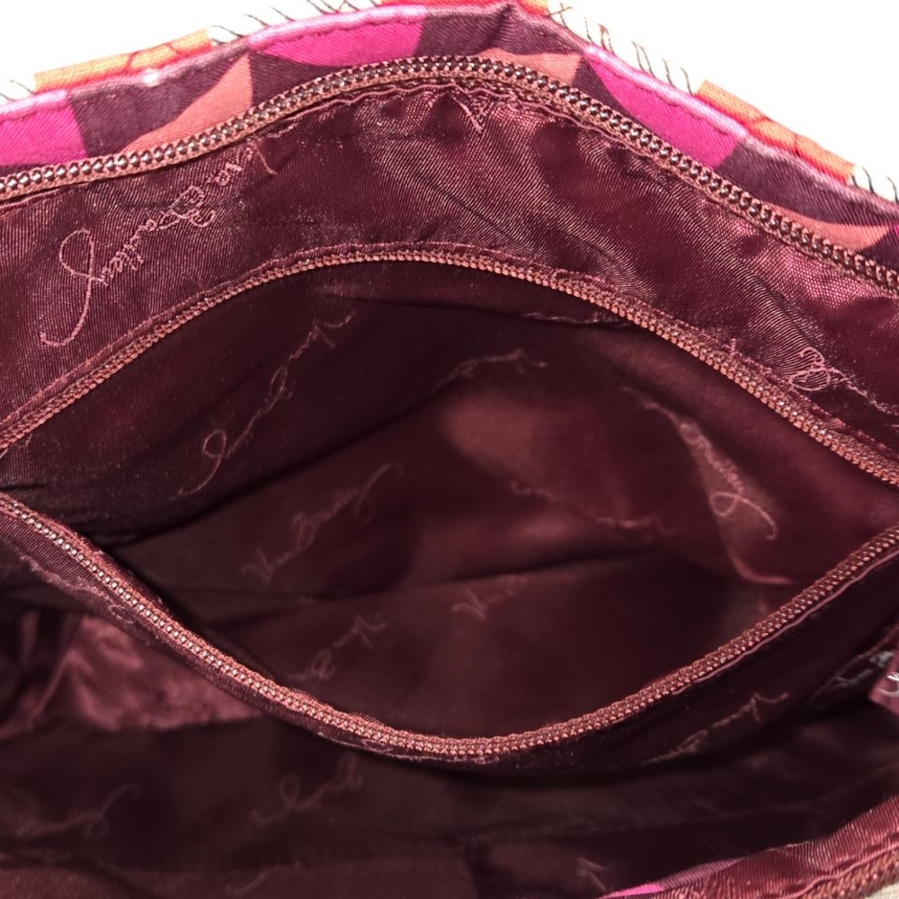 🚫SOLD🚫 Vera Bradley Pink, Peach, Orange, White, Burgundy Crossbody - Picture 9 of 14